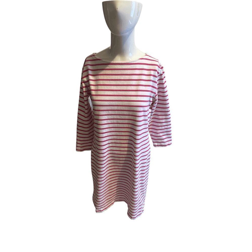 Vineyard Vines Dress for Women Striped Knee Length Sz S Pink & White